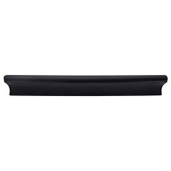 Top Knobs [TK555BLK] Die Cast Zinc Cabinet Pull Handle - Glacier Series - Oversized - Flat Black Finish - 6" C/C - 8" L