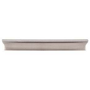 Top Knobs [TK555BSN] Die Cast Zinc Cabinet Pull Handle - Glacier Series - Oversized - Brushed Satin Nickel Finish - 6" C/C - 8" L