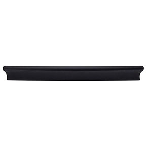 Top Knobs [TK556BLK] Die Cast Zinc Cabinet Pull Handle - Glacier Series - Oversized - Flat Black Finish - 8" C/C - 10" L