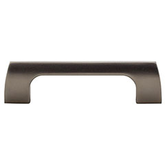 Top Knobs [TK543AG] Die Cast Zinc Cabinet Pull Handle - Holland Series - Standard Size - Ash Gray Finish - 3 3/4" C/C - 4 1/2" L