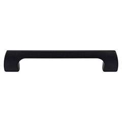 Top Knobs [TK544BLK] Die Cast Zinc Cabinet Pull Handle - Holland Series - Oversized - Flat Black Finish - 5 1/16" C/C - 5 3/4" L