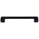 Top Knobs [TK545BLK] Die Cast Zinc Cabinet Pull Handle - Holland Series - Oversized - Flat Black Finish - 6 5/16&quot; C/C - 7&quot; L