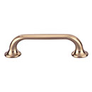 Top Knobs [TK593HB] Die Cast Zinc Cabinet Pull Handle - Oculus Series - Standard Size - Honey Bronze Finish - 3 3/4" C/C - 4 3/4" L