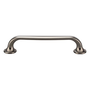 Top Knobs [TK594AG] Die Cast Zinc Cabinet Pull Handle - Oculus Series - Oversized - Ash Gray Finish - 5 1/16" C/C - 6" L