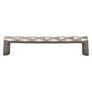 Top Knobs [TK562AG] Die Cast Zinc Cabinet Pull Handle - Quilted Series - Oversized - Ash Gray Finish - 5 1/16" C/C - 5 1/2" L