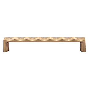 Top Knobs [TK563HB] Die Cast Zinc Cabinet Pull Handle - Quilted Series - Oversized - Honey Bronze Finish - 6 5/16" C/C - 6 3/4" L
