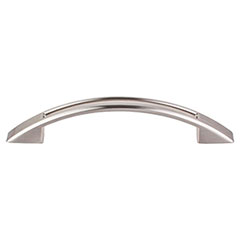 Top Knobs [TK618BSN] Die Cast Zinc Cabinet Pull Handle - Tango Series - Standard Size - Brushed Satin Nickel Finish - 3 3/4" C/C - 5 1/8" L
