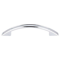 Top Knobs [TK618PC] Die Cast Zinc Cabinet Pull Handle - Tango Series - Standard Size - Polished Chrome Finish - 3 3/4" C/C - 5 1/8" L