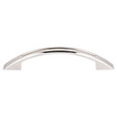 Top Knobs [TK618PN] Die Cast Zinc Cabinet Pull Handle - Tango Series - Standard Size - Polished Nickel Finish - 3 3/4" C/C - 5 1/8" L
