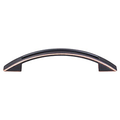 Top Knobs [TK618UM] Die Cast Zinc Cabinet Pull Handle - Tango Series - Standard Size - Umbrio Finish - 3 3/4" C/C - 5 1/8" L