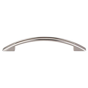 Top Knobs [TK619BSN] Die Cast Zinc Cabinet Pull Handle - Tango Series - Oversized - Brushed Satin Nickel Finish - 5 1/16" C/C - 6 3/4" L
