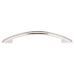 Top Knobs [TK619PN] Die Cast Zinc Cabinet Pull Handle - Tango Series - Oversized - Polished Nickel Finish - 5 1/16&quot; C/C - 6 3/4&quot; L