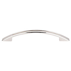 Top Knobs [TK619PN] Die Cast Zinc Cabinet Pull Handle - Tango Series - Oversized - Polished Nickel Finish - 5 1/16" C/C - 6 3/4" L