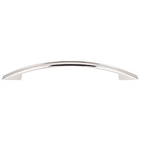 Top Knobs [TK620PN] Die Cast Zinc Cabinet Pull Handle - Tango Series - Oversized - Polished Nickel Finish - 6 5/16" C/C - 8 1/4" L