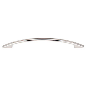 Top Knobs [TK621PN] Die Cast Zinc Cabinet Pull Handle - Tango Series - Oversized - Polished Nickel Finish - 7 1/2" C/C - 9 1/2" L