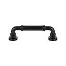 Top Knobs [TK3141BLK] Die Cast Zinc Cabinet Pull Handle - Cranford Series - Standard Size - Flat Black Finish - 3 3/4&quot; C/C - 4 11/16&quot; L