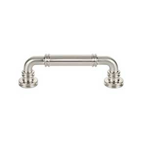 Top Knobs [TK3141BSN] Die Cast Zinc Cabinet Pull Handle - Cranford Series - Standard Size - Brushed Satin Nickel Finish - 3 3/4" C/C - 4 11/16" L