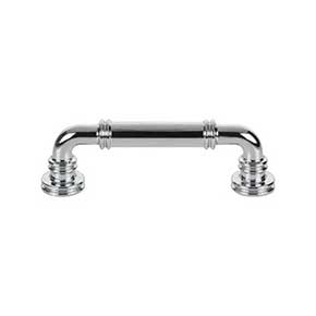 Top Knobs [TK3141PC] Die Cast Zinc Cabinet Pull Handle - Cranford Series - Standard Size - Polished Chrome Finish - 3 3/4" C/C - 4 11/16" L