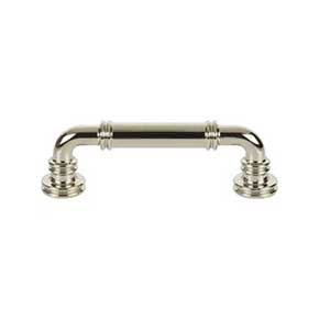 Top Knobs [TK3141PN] Die Cast Zinc Cabinet Pull Handle - Cranford Series - Standard Size - Polished Nickel Finish - 3 3/4" C/C - 4 11/16" L