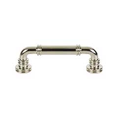 Top Knobs [TK3141PN] Die Cast Zinc Cabinet Pull Handle - Cranford Series - Standard Size - Polished Nickel Finish - 3 3/4&quot; C/C - 4 11/16&quot; L