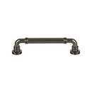 Top Knobs [TK3142AG] Die Cast Zinc Cabinet Pull Handle - Cranford Series - Oversized - Ash Gray Finish - 5 1/16" C/C - 5 15/16" L