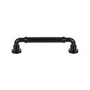 Top Knobs [TK3142BLK] Die Cast Zinc Cabinet Pull Handle - Cranford Series - Oversized - Flat Black Finish - 5 1/16" C/C - 5 15/16" L