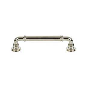 Top Knobs [TK3142PN] Die Cast Zinc Cabinet Pull Handle - Cranford Series - Oversized - Polished Nickel Finish - 5 1/16" C/C - 5 15/16" L