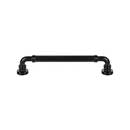 Top Knobs [TK3143BLK] Die Cast Zinc Cabinet Pull Handle - Cranford Series - Oversized - Flat Black Finish - 6 5/16" C/C - 7 3/16" L