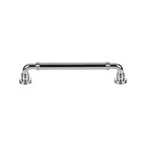 Top Knobs [TK3143PC] Die Cast Zinc Cabinet Pull Handle - Cranford Series - Oversized - Polished Chrome Finish - 6 5/16" C/C - 7 3/16" L