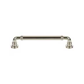 Top Knobs [TK3143PN] Die Cast Zinc Cabinet Pull Handle - Cranford Series - Oversized - Polished Nickel Finish - 6 5/16" C/C - 7 3/16" L