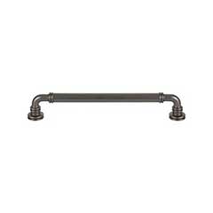 Top Knobs [TK3144AG] Die Cast Zinc Cabinet Pull Handle - Cranford Series - Oversized - Ash Gray Finish - 7 9/16&quot; C/C - 8 7/16&quot; L