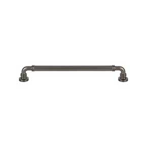 Top Knobs [TK3145AG] Die Cast Zinc Cabinet Pull Handle - Cranford Series - Oversized - Ash Gray Finish - 8 13/16" C/C - 9 11/16" L