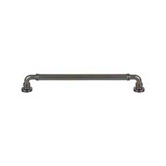 Top Knobs [TK3145AG] Die Cast Zinc Cabinet Pull Handle - Cranford Series - Oversized - Ash Gray Finish - 8 13/16&quot; C/C - 9 11/16&quot; L