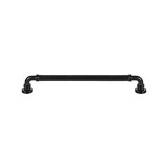 Top Knobs [TK3145BLK] Die Cast Zinc Cabinet Pull Handle - Cranford Series - Oversized - Flat Black Finish - 8 13/16&quot; C/C - 9 11/16&quot; L