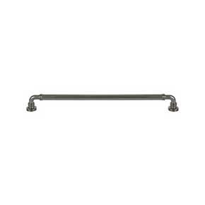 Top Knobs [TK3146AG] Die Cast Zinc Cabinet Pull Handle - Cranford Series - Oversized - Ash Gray Finish - 12" C/C - 12 7/8" L