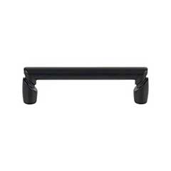 Top Knobs [TK3132BLK] Die Cast Zinc Cabinet Pull Handle - Florham Series - Standard Size - Flat Black Finish - 3 3/4&quot; C/C - 4 5/16&quot; L