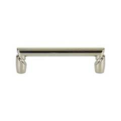 Top Knobs [TK3132PN] Die Cast Zinc Cabinet Pull Handle - Florham Series - Standard Size - Polished Nickel Finish - 3 3/4" C/C - 4 5/16" L