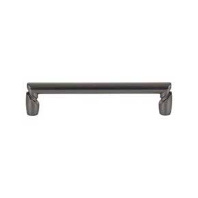 Top Knobs [TK3133AG] Die Cast Zinc Cabinet Pull Handle - Florham Series - Oversized - Ash Gray Finish - 5 1/16" C/C - 5 9/16" L