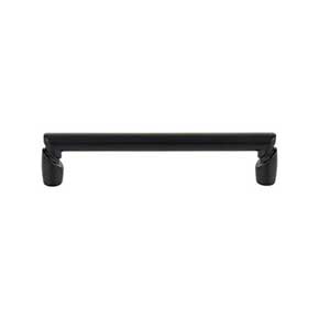 Top Knobs [TK3133BLK] Die Cast Zinc Cabinet Pull Handle - Florham Series - Oversized - Flat Black Finish - 5 1/16" C/C - 5 9/16" L