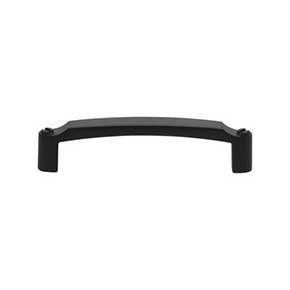 Top Knobs [TK3171BLK] Die Cast Zinc Cabinet Pull Handle - Haddonfield Series - Standard Size - Flat Black Finish - 3 3/4" C/C - 4 3/16" L