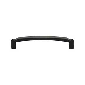 Top Knobs [TK3172BLK] Die Cast Zinc Cabinet Pull Handle - Haddonfield Series - Oversized - Flat Black Finish - 5 1/16" C/C - 5 7/16" L