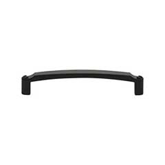 Top Knobs [TK3172BLK] Die Cast Zinc Cabinet Pull Handle - Haddonfield Series - Oversized - Flat Black Finish - 5 1/16" C/C - 5 7/16" L