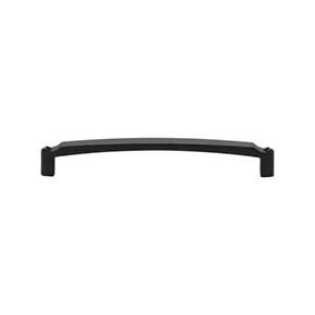 Top Knobs [TK3173BLK] Die Cast Zinc Cabinet Pull Handle - Haddonfield Series - Oversized - Flat Black Finish - 6 5/16" C/C - 6 11/16" L