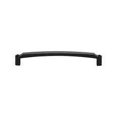 Top Knobs [TK3173BLK] Die Cast Zinc Cabinet Pull Handle - Haddonfield Series - Oversized - Flat Black Finish - 6 5/16" C/C - 6 11/16" L