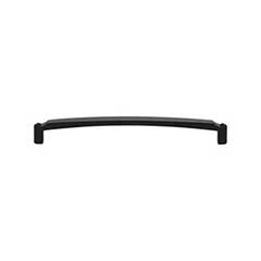 Top Knobs [TK3174BLK] Die Cast Zinc Cabinet Pull Handle - Haddonfield Series - Oversized - Flat Black Finish - 7 9/16&quot; C/C - 7 15/16&quot; L