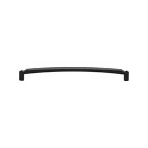 Top Knobs [TK3175BLK] Die Cast Zinc Cabinet Pull Handle - Haddonfield Series - Oversized - Flat Black Finish - 8 13/16" C/C - 9 3/16" L