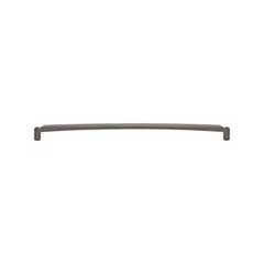 Top Knobs [TK3176AG] Die Cast Zinc Cabinet Pull Handle - Haddonfield Series - Oversized - Ash Gray Finish - 12" C/C - 12 3/8" L