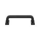 Top Knobs [TK3162BLK] Die Cast Zinc Cabinet Pull Handle - Harrison Series - Standard Size - Flat Black Finish - 3 3/4" C/C - 4 5/16" L