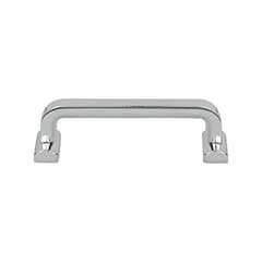 Top Knobs [TK3162PC] Die Cast Zinc Cabinet Pull Handle - Harrison Series - Standard Size - Polished Chrome Finish - 3 3/4" C/C - 4 5/16" L