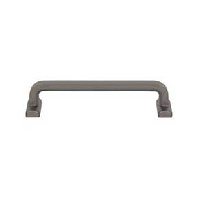 Top Knobs [TK3163AG] Die Cast Zinc Cabinet Pull Handle - Harrison Series - Oversized - Ash Gray Finish - 5 1/16" C/C - 5 5/8" L